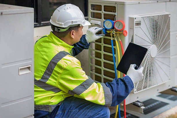 Professional Hvac Maintenance technician working in Highland, MD
